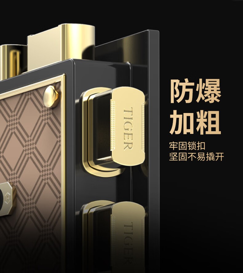 虎牌 尊虎-黑色60指纹 保险柜家用办公小型国标认证保险箱60cm指纹密码全钢防盗财务专用保密柜 尊虎系列 商务黑