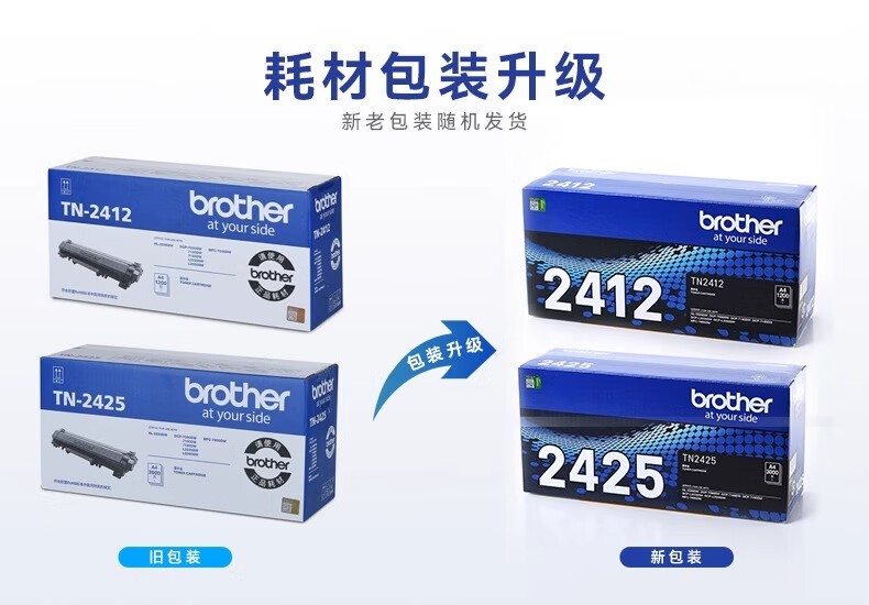 兄弟（brother）DR-2450硒鼓（不包含粉盒）适用TN-2412，TN-2425原装粉盒L2535DW、L2550DW、7195DW、7895DW
