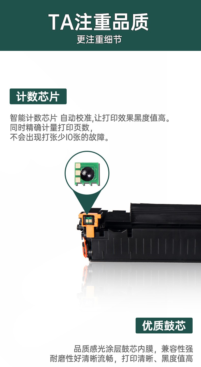 旭日丰彩 适用惠普88A硒鼓CC388A M1136 388a HP1108 P1106 1007 1008打印机m126a m128fn m1213nf 1216nfh墨盒