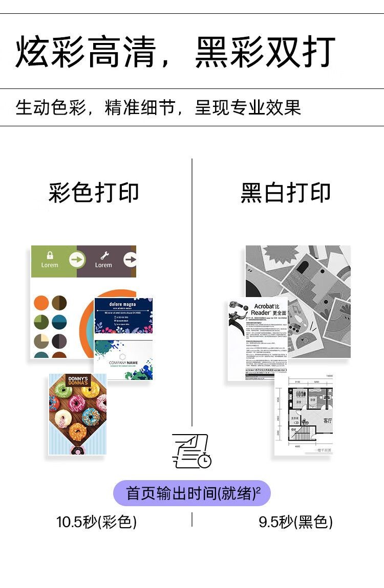 惠普（HP） 4303dw 彩色激光多功能一体机 代替479dw 商用办公打印无线双面打印复印扫描红头文件