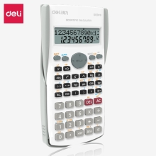 得力(deli)D82MS函数科学计算器 240种功能考试计算机(适用于初高中生) 纯白